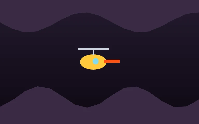 Cave Copter — Hold to climb, release to dive, never touch the rock.