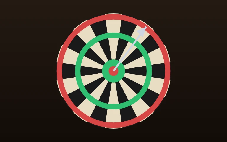 Darts — Fifteen darts, one board, no second chances.